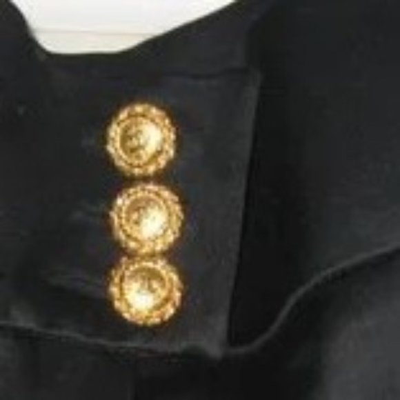 ❤️CHANEL COUTURE Palazzo Runway Wide Leg Black High Waist 5 CC Button Pan… - Picture 6 of 15